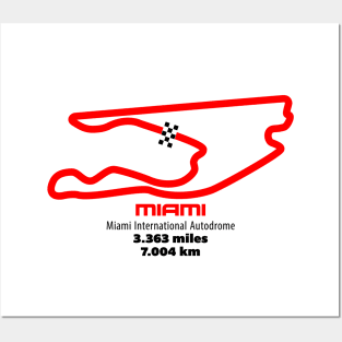 Miami Track Graphic Posters and Art